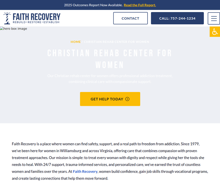 Faith Recovery - Women's Program
