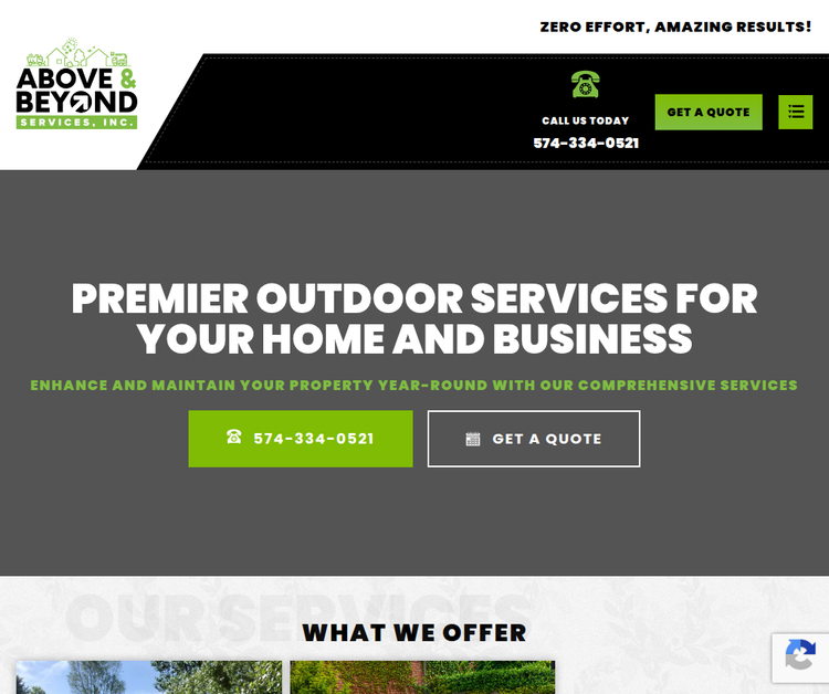 Above & Beyond Tree and Shrubbery Service