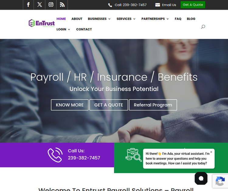 Entrust Payroll Solutions