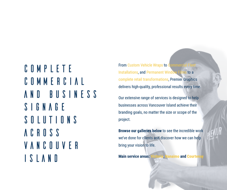 Commercial and Business Signage Solutions Across Vancouver Island