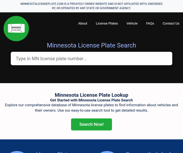 Your Premier Minnesota License Plate Search Platform