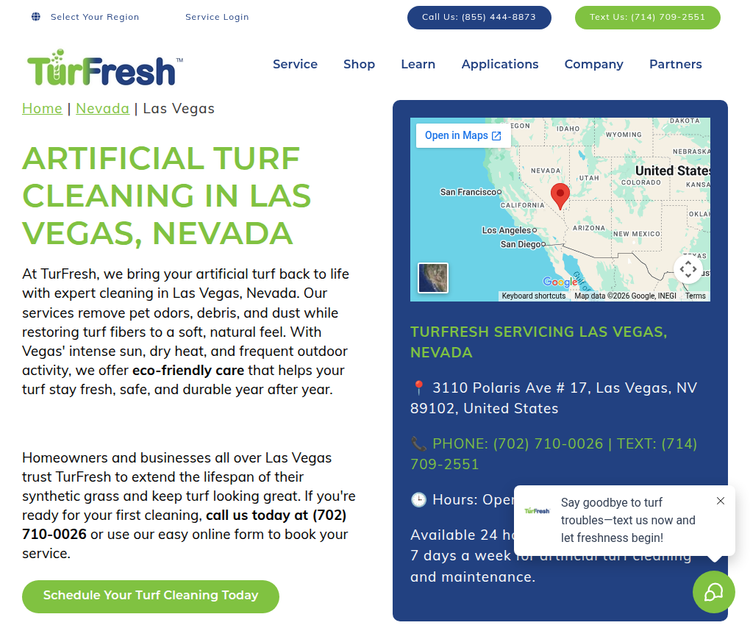 Artificial Turf Cleaning in Las Vegas, Nevada