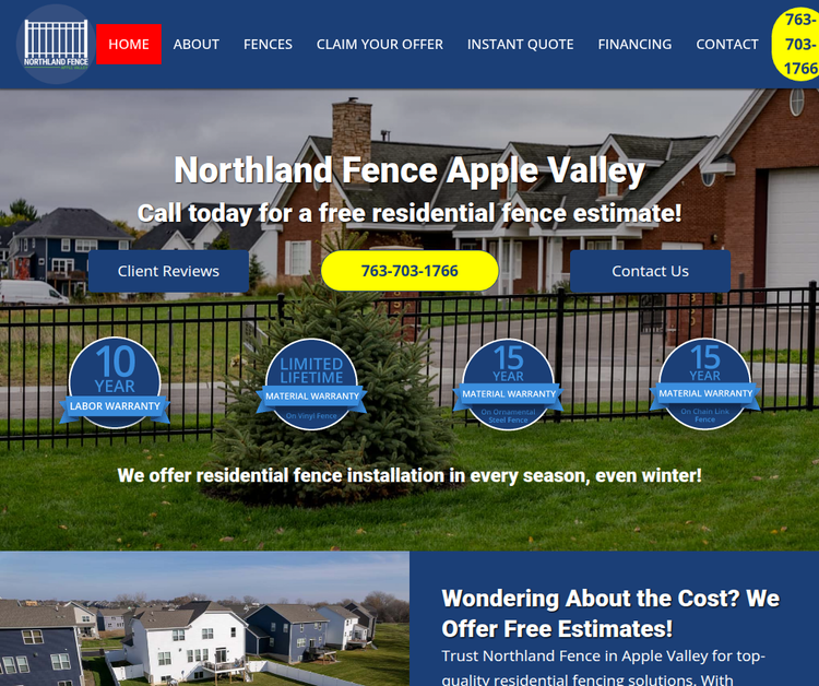 Northland Fence Apple Valley
