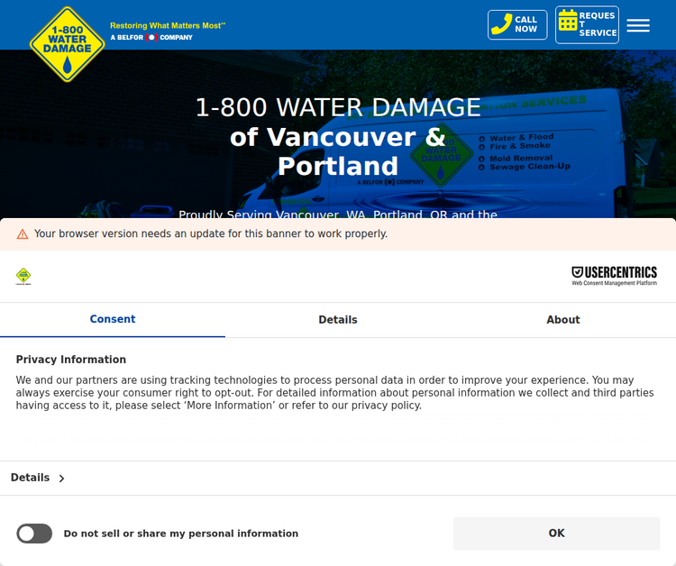 1-800 Water Damage Vancouver & Portland