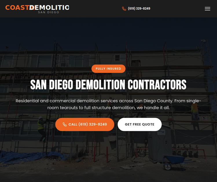 Coastal Demolition San Diego