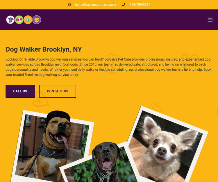 Jordan's Pet Care - Brooklyn Dog Walking and Pet Sitting