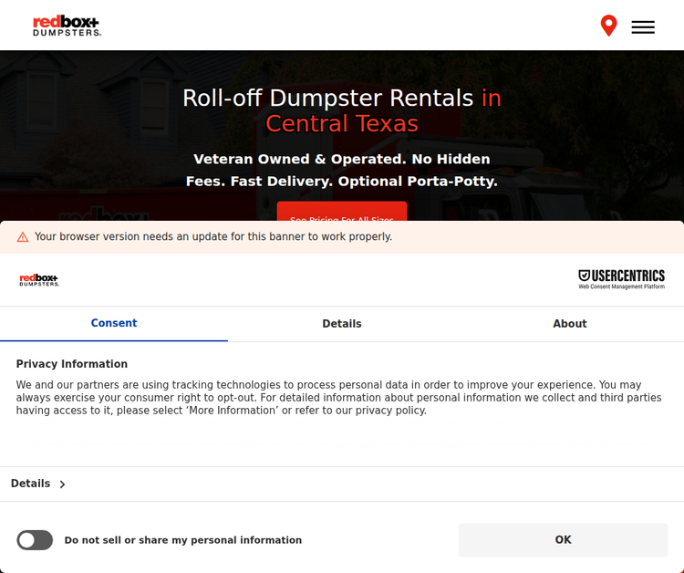 redbox+ Dumpsters of Central Texas