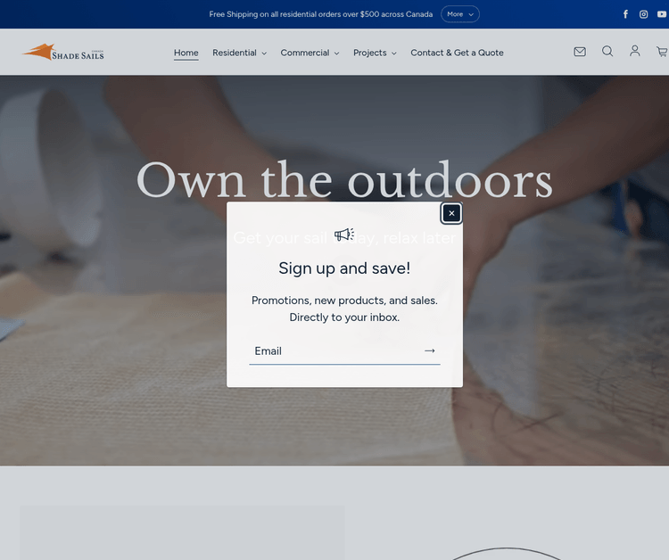 Shade Sails Canada – Premium Shade Solutions