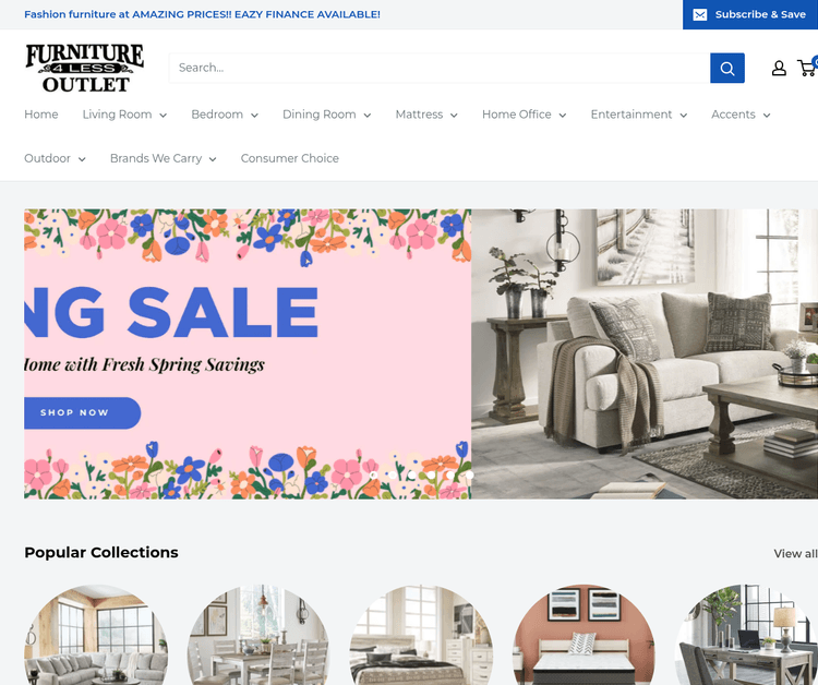 Furniture 4 Less Outlet