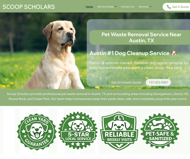 Scoop Scholars - Pet Waste Cleanup Experts