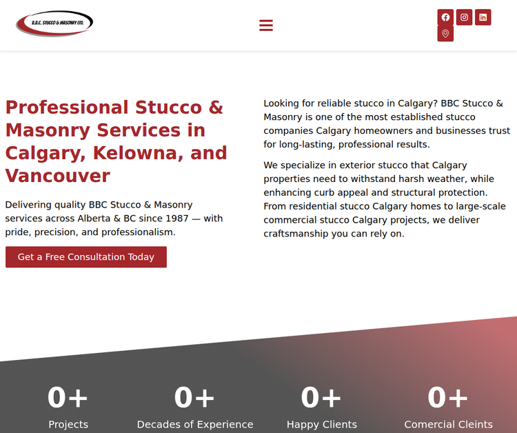 B.B.C. Stucco & Masonry Ltd.