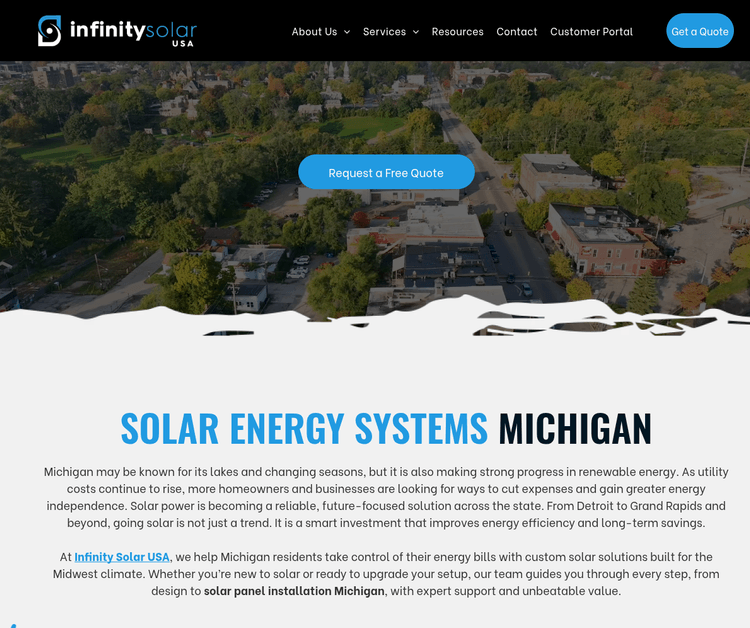 Solar Energy Systems Michigan