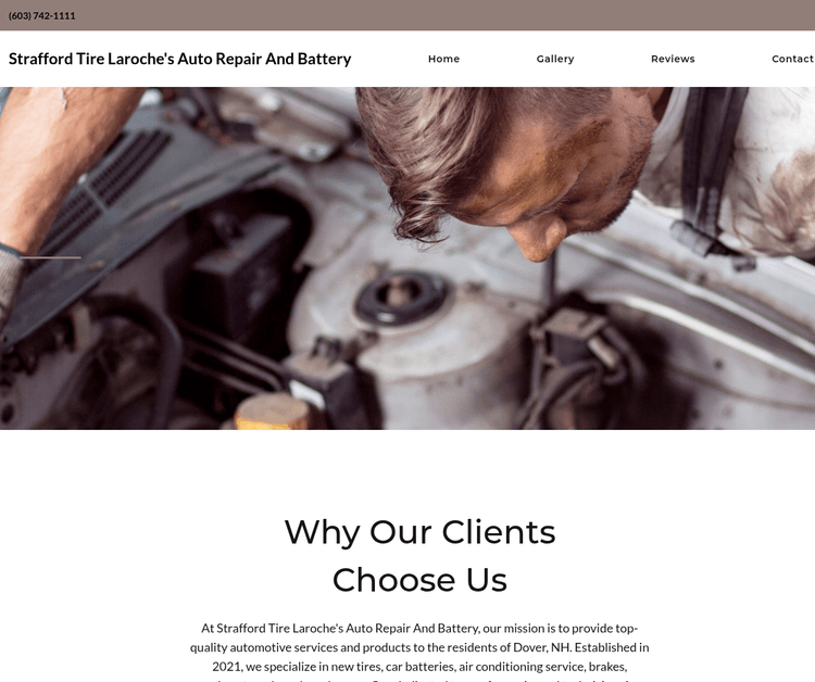 Strafford Tire Laroche's Auto Repair And Battery