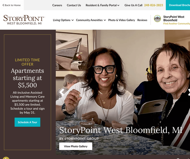 StoryPoint West Bloomfield Senior Living Community
