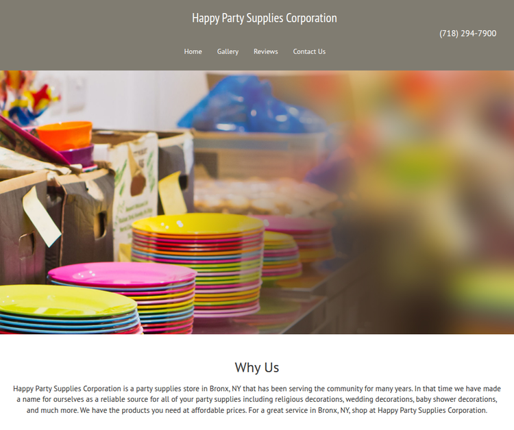 Happy Party Supplies Corporation
