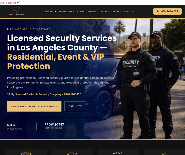 Licensed Security Services in Los Angeles County – Residential, Event & VIP Protection