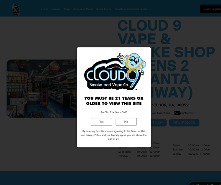 Cloud 9 Smoke Shop, Vape, & Hookah Co. - Athens 2 (Atlanta Highway)