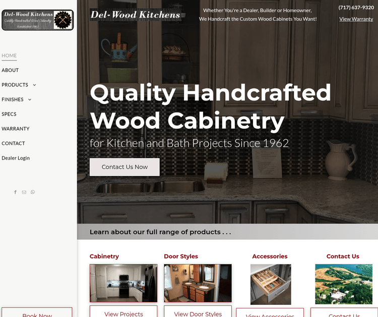 Custom Handcrafted Kitchen & Bath Cabinets