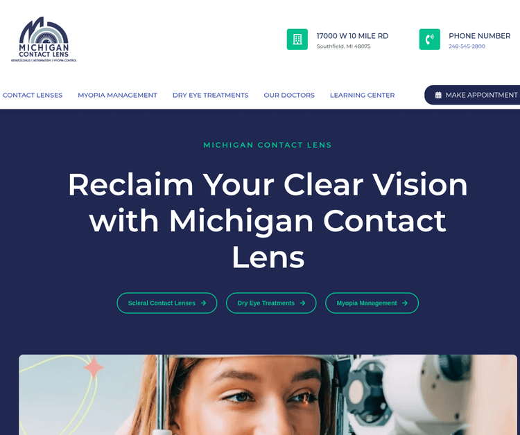 Michigan Contact Lens: Keratoconus | Astigmatism | Myopia Control