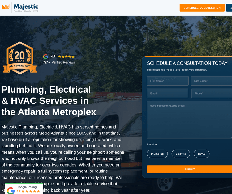 Majestic Plumbing, Electric & HVAC