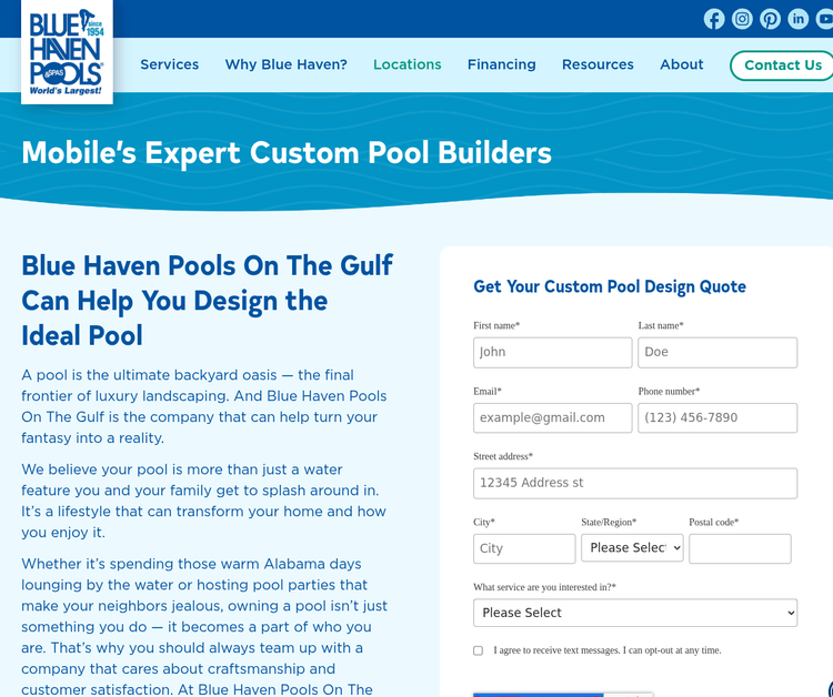 Blue Haven Pools & Spas