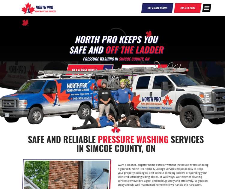 Professional Pressure Washing & Exterior Cleaning Services in Simcoe County, ON