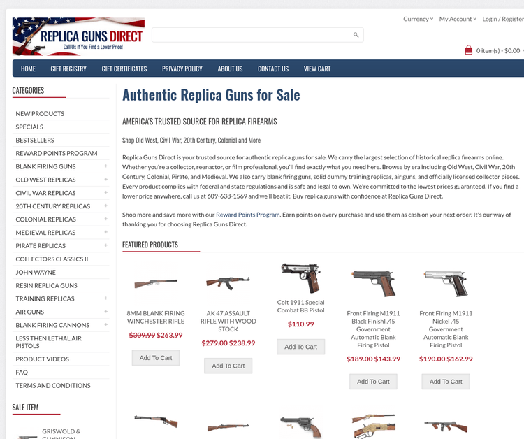Replica Guns Direct