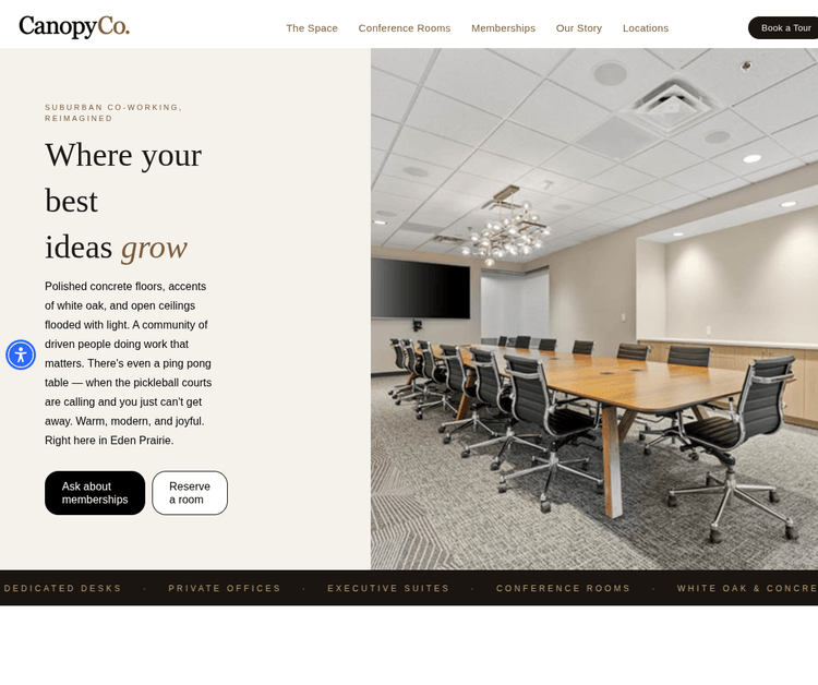CanopyCo – Suburban Co‑Working, Reimagined