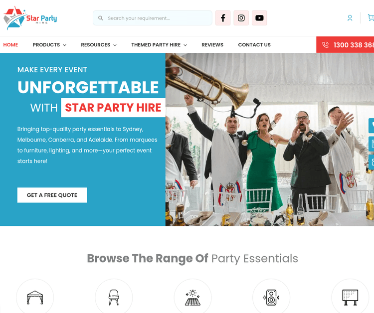Star Party Hire