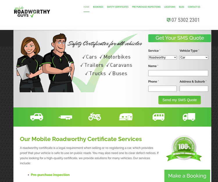 Mobile Roadworthy Guys