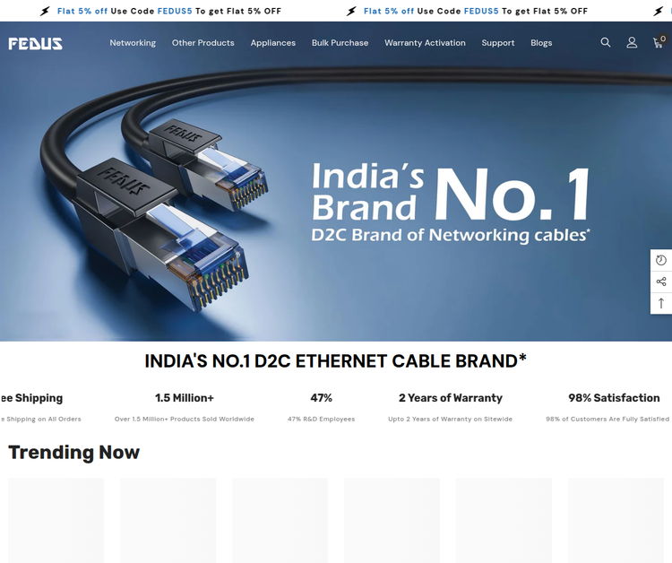India's Leading D2C Brand for High-Performance Cables and Accessories