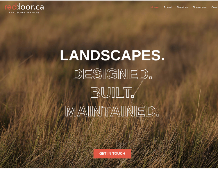 LANDSCAPES. DESIGNED. BUILT. MAINTAINED.
