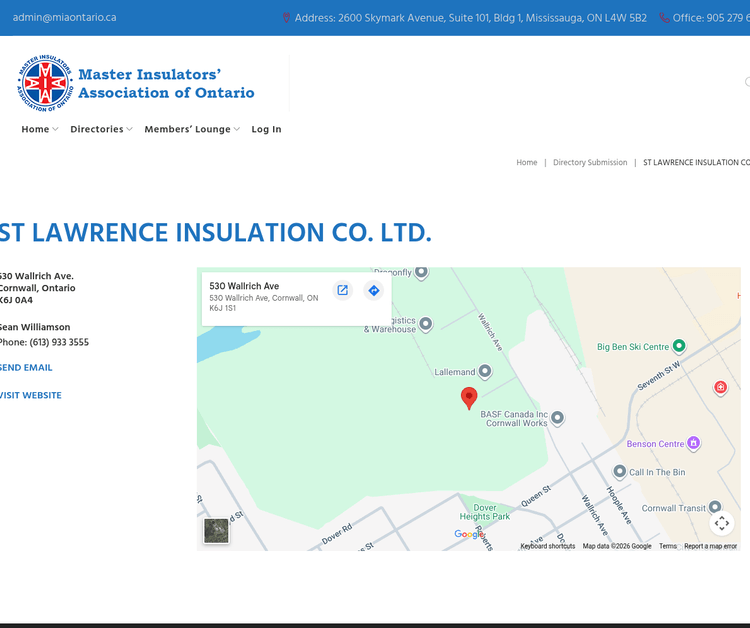St Lawrence Insulation Co Ltd