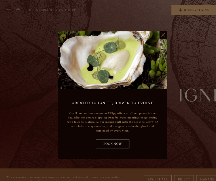 IGNI wood fired restaurant Mayfair
