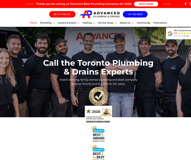 Toronto's Best Plumbing Company 2025
