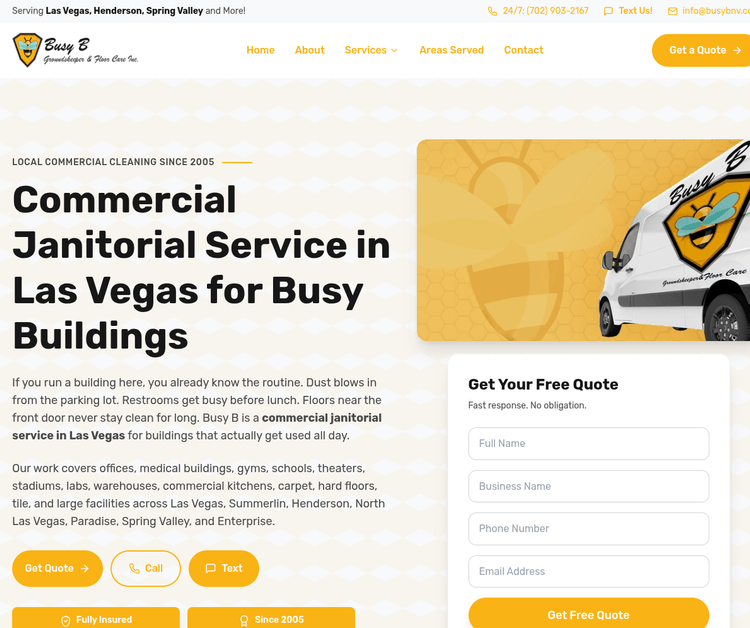 Busy B Groundskeeper & Floor Care