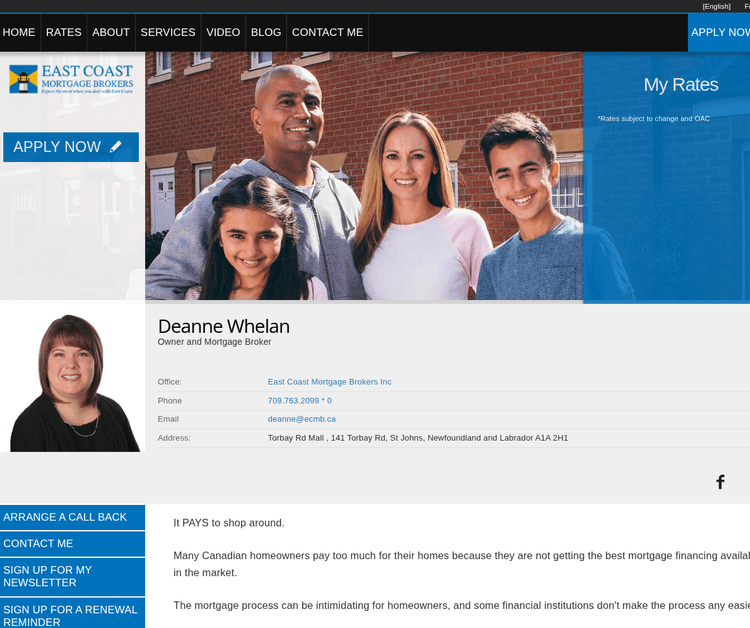 Deanne Whelan East Coast Mortgage Brokers Inc