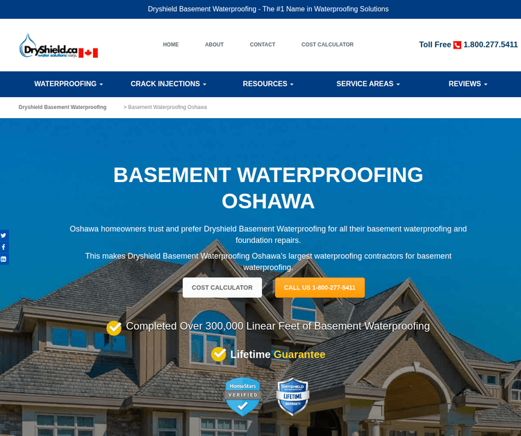 Dryshield Basement Waterproofing Oshawa