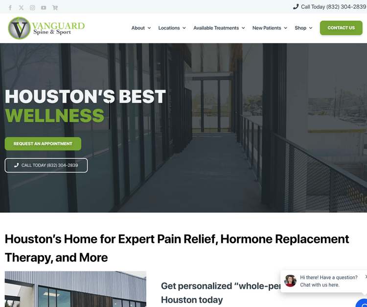 Vanguard Spine & Sport – Houston's Premier Pain Relief & Wellness Center