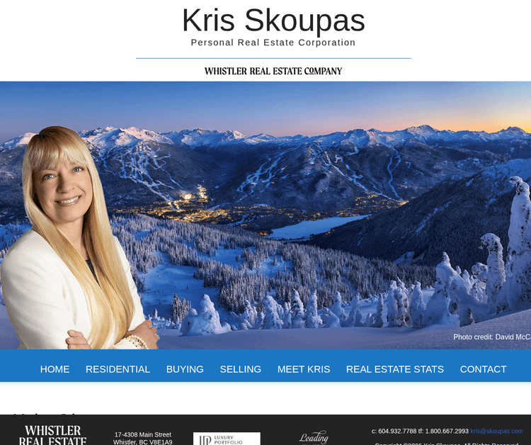 Kris Skoupas - Personal Real Estate Corporation (Whistler Real Estate Company)