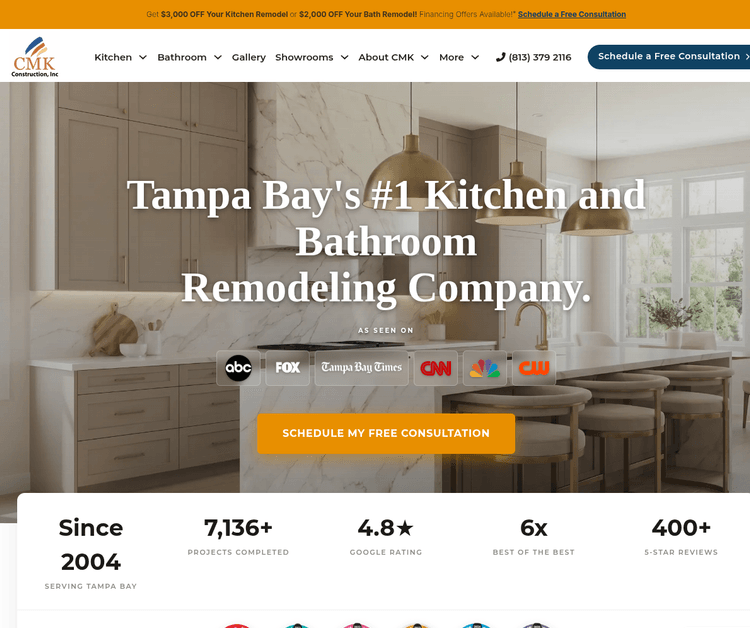 Premier Kitchen & Bathroom Remodeling in Tampa Bay