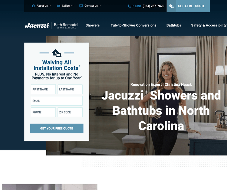 Jacuzzi Bath Remodel of North Carolina