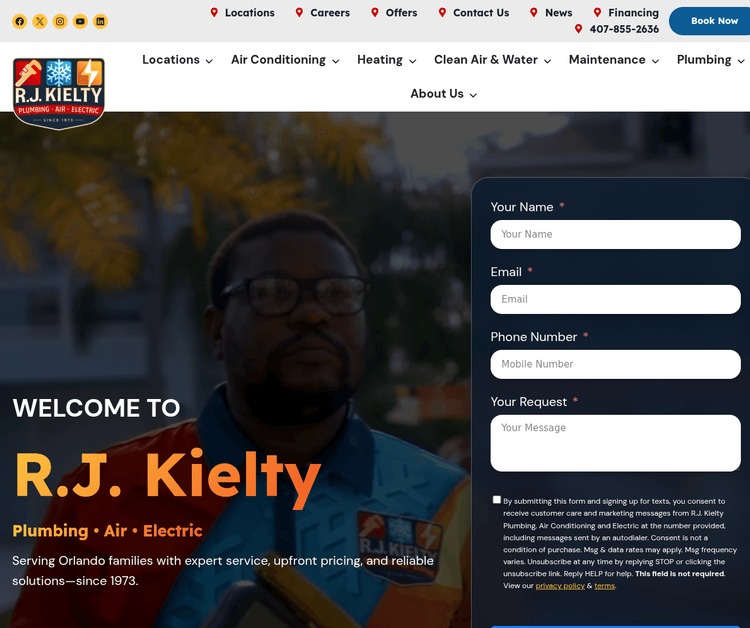 R.J. Kielty Plumbing, Air Conditioning and Electric