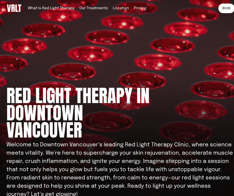 Red Light Therapy in Downtown Vancouver