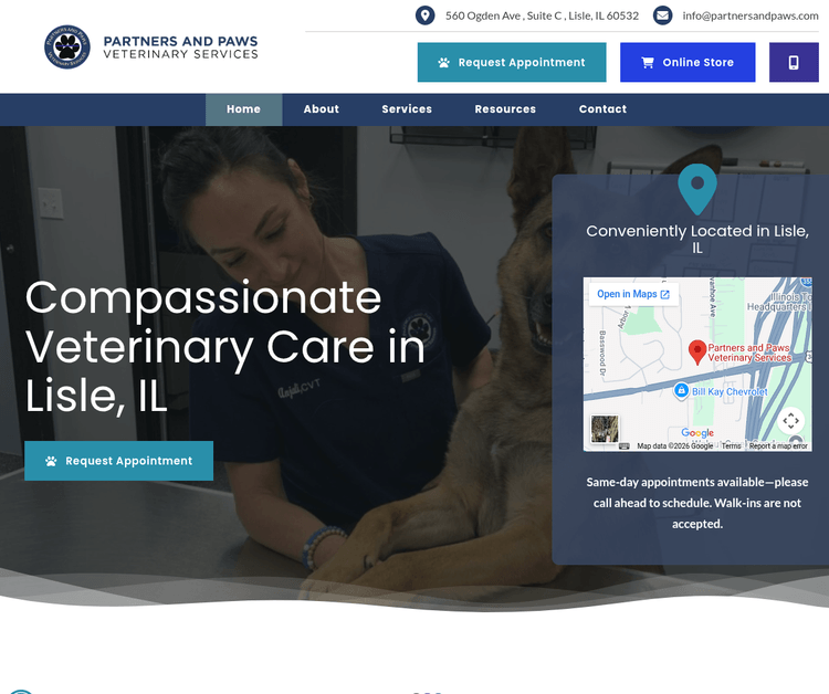 Partners and Paws Veterinary Services