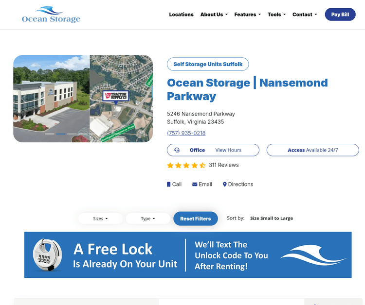 Ocean Storage - Nansemond Parkway