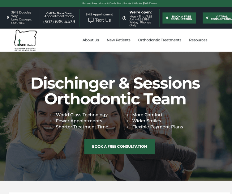 The Dischinger & Sessions Orthodontic Team