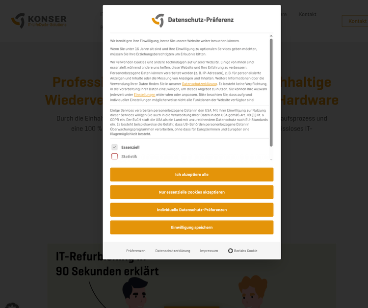 KONSER OHG – IT-Refurbishment & zertifizierte Datenlöschung