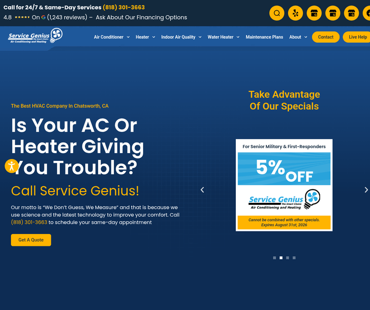 Service Genius Air Conditioning and Heating