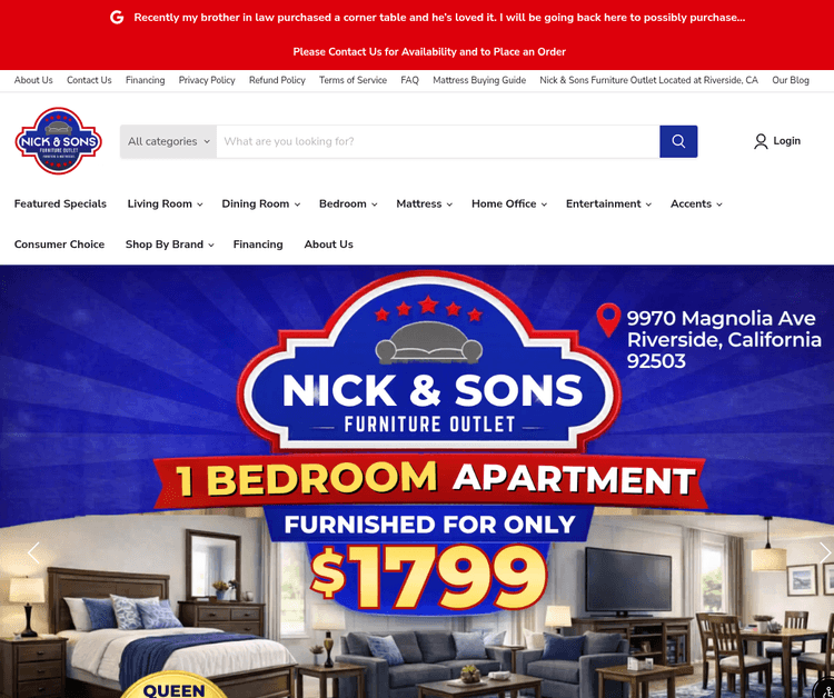 Nick and Sons Furniture Outlet